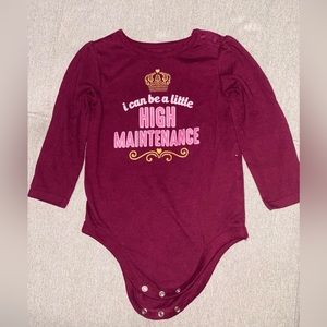 Burgundy long sleeve girl. Size-24m